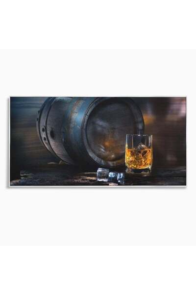 Luxcanva Tablou Canvas Imbatranit cu Stil 140x70 cm cu Rama Argintiu Imbatran...