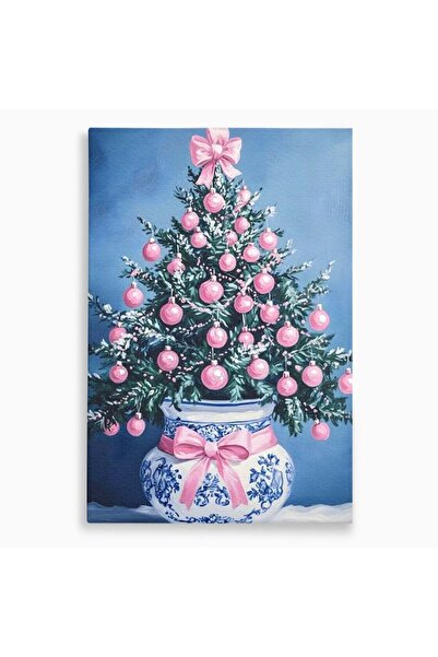 Luxcanva Tablou Canvas Bradutul din Vaza 70x100 cm pe Sasiu Lemn Bradutul din...