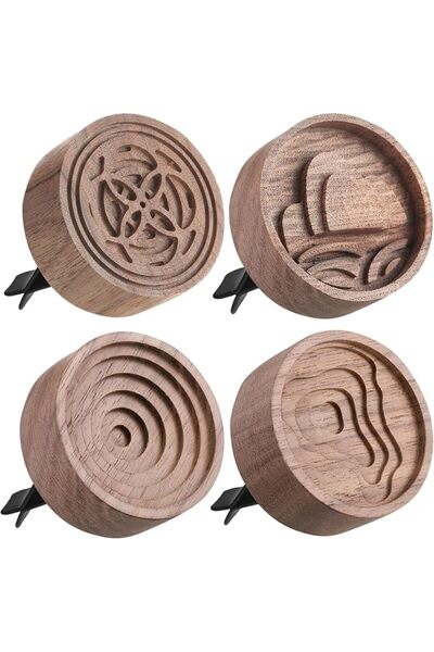 Tazweeq 4Pcs Car Oil Diffusers, Aromatherapy Passive Essential Oil Diffuser w...