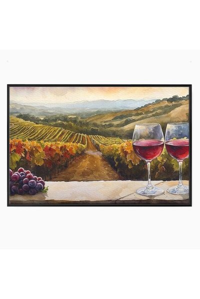 Luxcanva Tablou Canvas Povestiri din Vie 120x80 cm cu Rama Negru Povestiri di...