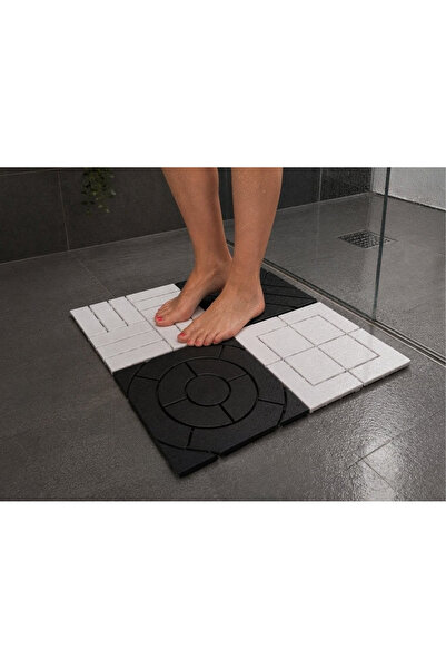 Daynav Water Resistant Modular Bathroom and Garden Grid Non-Slip Floor Mat Pl...
