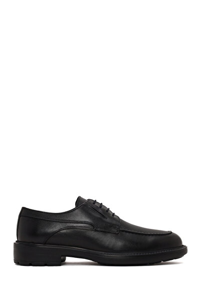 Derimod Men's Black Laced Leather Classic Shoes Wm800009Dv