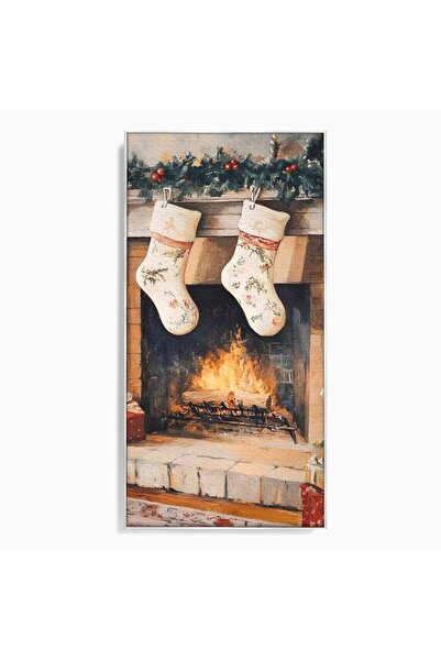 Luxcanva Tablou Canvas Ciorapii Mosului 70x140 cm cu Rama Argintiu Ciorapii M...