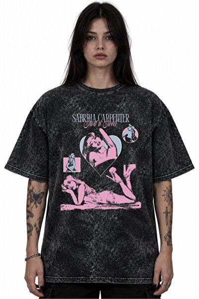 SEVBANO Μπλουζάκι Sabrina Carpenter Singer με στάμπα Unisex Oversize Vintage ...