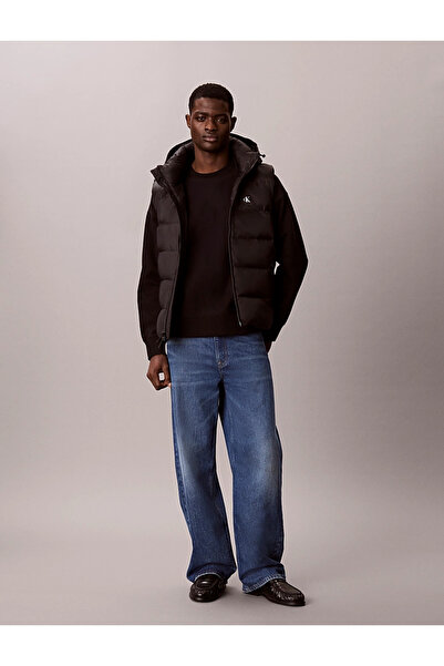 Calvin Klein LV04RG514G SVLS NYLON ZIP OFF HOOD DOWN P UB1 Black