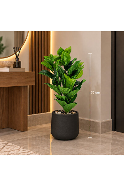 CENTRHOME Green Leaf Planter 70 cm Long with a Base