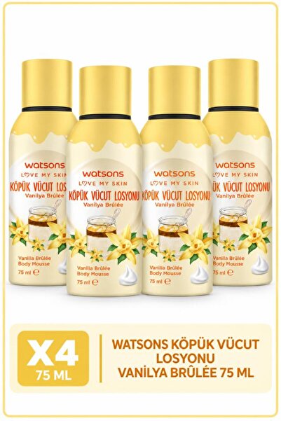Watsons Vanilyalı Köpük Losyon 75 ml * 4
