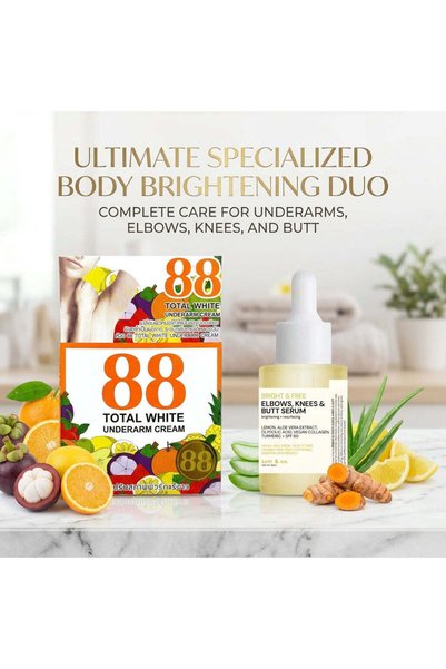 88 Total White Underarm Cream 35 g + Catt & Co Bright & Free Serum 30 ml - (COMBO)