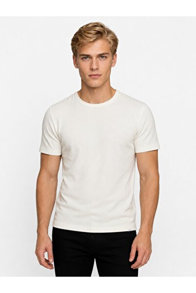 Loft تي شيرت رجالي أبيض Lf 2036356 Off White M Tss