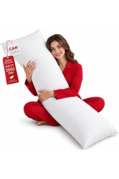 CAN Full Body Pillow 20 x 54 Inches, 2050 GM Down Alternative Long Body Pillo...
