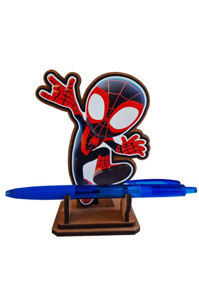 OEM Figurină Paienjenel Spin Spiderman, 13 cm, lemn