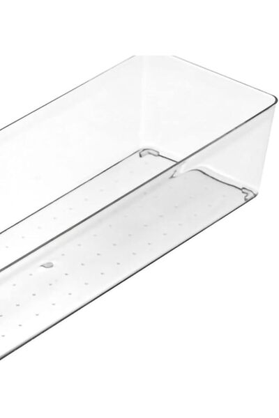 GENERAL DAN&DRE Drawer Storage Trays, Transparent Plastic Drawer Storage Box ...