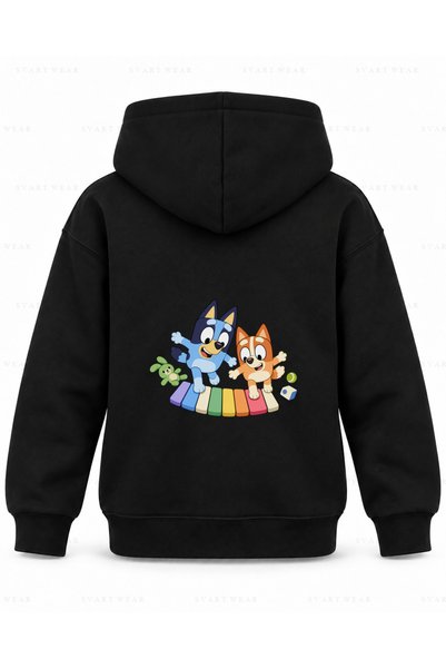 SVART WEAR سويت شيرت بلوي سايلنت بيونو مطبوع باللون الأسود للأطفال