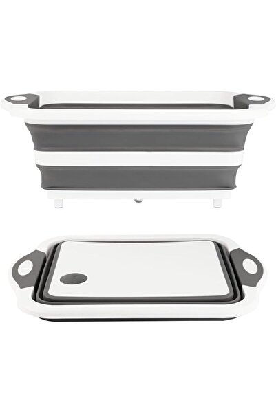 ELECDON 10L Collapsible Sink with Cutting Board & Drain Plug, 3-in-1 Foldable...