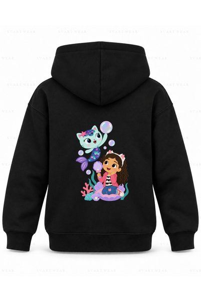 SVART WEAR Παιδικό φούτερ με κουκούλα Gabby's Dollhouse Foam Pearl με στάμπα ...