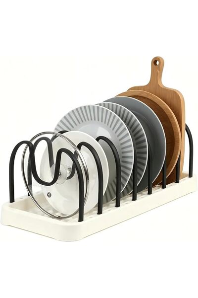 TERRIFI Kitchen Cupboard Organiser and Pots and Pans Organiser for Cabinets, ...