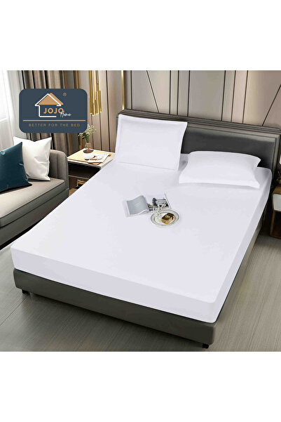 JOJO HOME Set husa de pat impermeabila 2 piese, 90x200cm, pat de 1 persoana +...