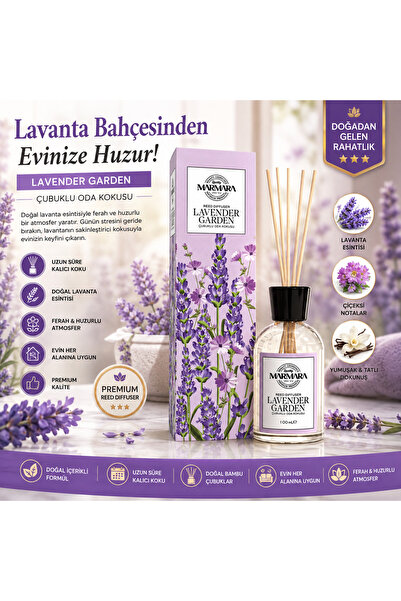 Marmara LAVENDER GARDEN BAMBU ÇUBUKLU ODA KOKUSU 100 ML