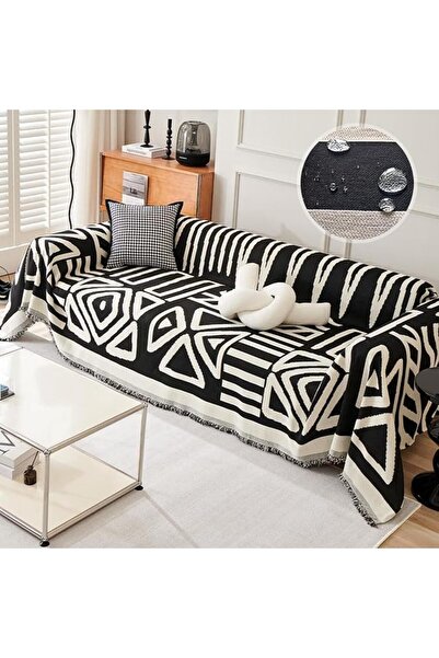 Yelajoy Modern Chenille Sectional Sofa Cover - Reversible Geometric Pattern, ...