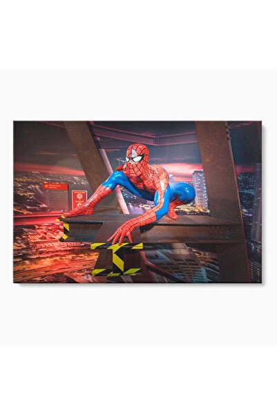 Luxcanva Tablou Canvas Amazing Spider Man 100x70 cm pe Sasiu Lemn Amazing Spi...