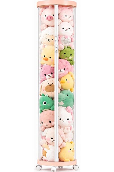 GENERAL Upgraded Stuffed Animal Storage Tube,Tall (150cm) Plush Organizer wit...