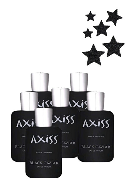 trı 6 Pieces Axiss Pour Homme Black Caviar Perfume 100ML