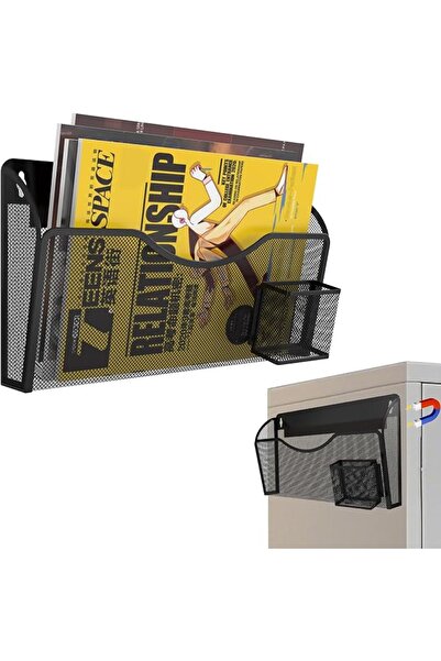 GENERAL Magnetic File Holder 1 Pockets File Folder Organizer with Pen Holder,...