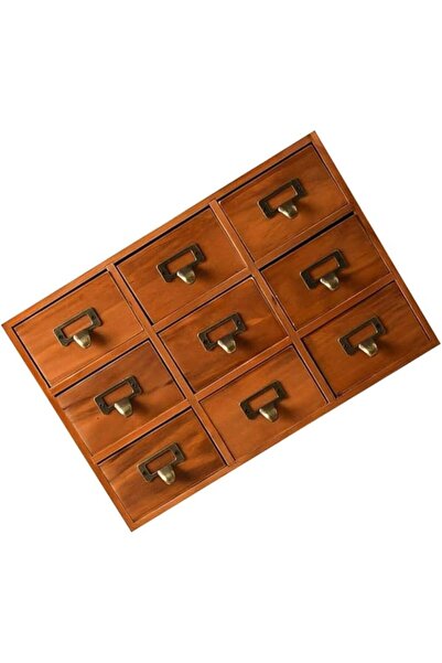 Generic 1Pc Retro Wooden Jewelry Storage Box - Multi-Compartment for Stylish ...