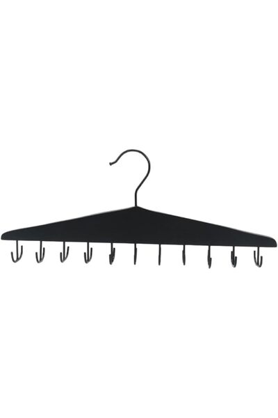 Generic Belt Hanger for Wardrobe 22 Hook Wooden Non-Slip Tie Rack Storage
