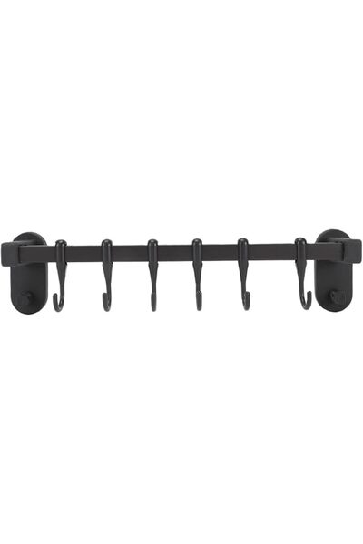 GENERAL Kitchen Utensil Rack for Home, Wall Storage (Silver Black 30cm /