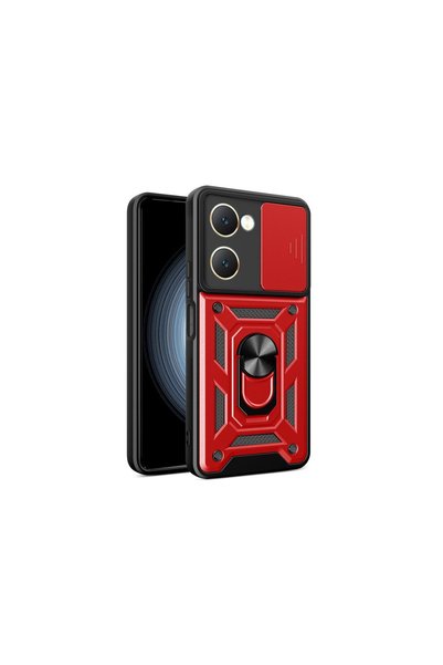TheGencoo Vivo Y18 Case Pars Lens Ring Silicone - Red