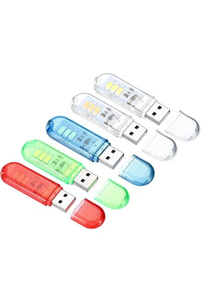 GENERAL إضاءة ليلية USB، مجموعة من 5 مصابيح LED صغيرة محمولة قابلة للتوصيل مع...