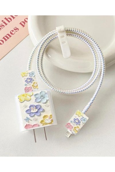Aytun moda 18W/20W/25W Uyumlu Şarj Kılıfı, Şarj Kablosu Örme Aparatı, Kablo K...