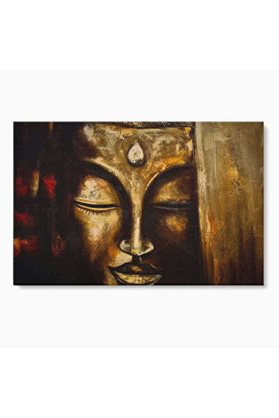 Luxcanva Tablou Canvas Iluminare in Aur 120x80 cm pe Sasiu Lemn Buddha Medita...