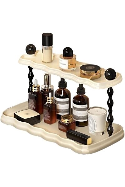 GENERAL Shower Caddy Bathroom Shelf Bathroom Organizer Countertop, 2 Tier Cer...