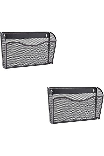 GENERAL Sajasaif 2 X A4 Black Grid Hanging File and Magazine Holder