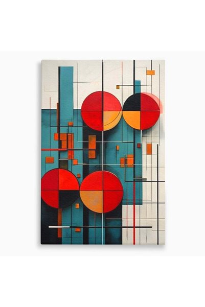 Luxcanva Tablou Canvas Baletul Cercurilor 40x60 cm pe Sasiu Lemn Baletul Cerc...