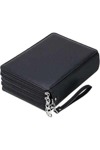 BTSKY 200 Slots Colored Pencil Organizer - Deluxe PU Leather Pencil Case Hold...