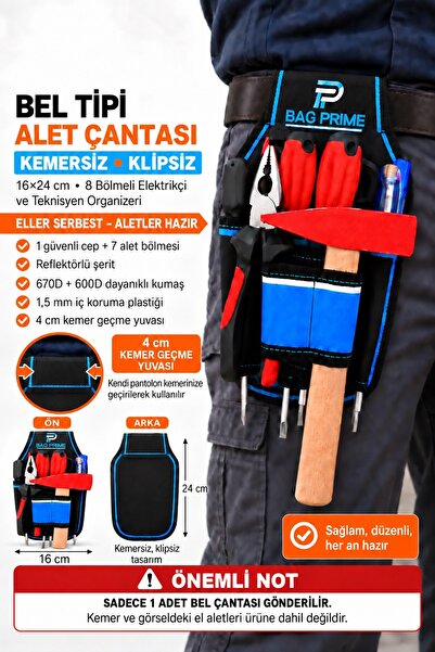 Satış Diyarı Bel Tipi Takım Çantası Organizer Hırdavat Çantası Teknisyenler, ...