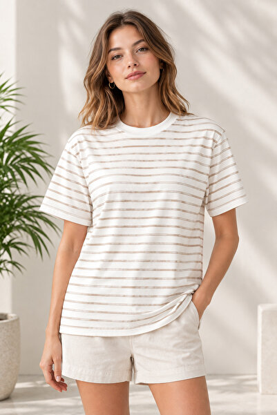✨ Çizgili Oversize Tişört ✨