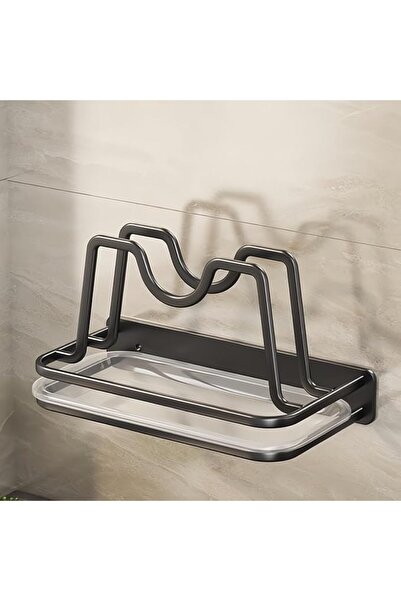 YISMAN Wall Mounted Pot Lid Organizer Rack with drain tray, Kitchen Storage O...