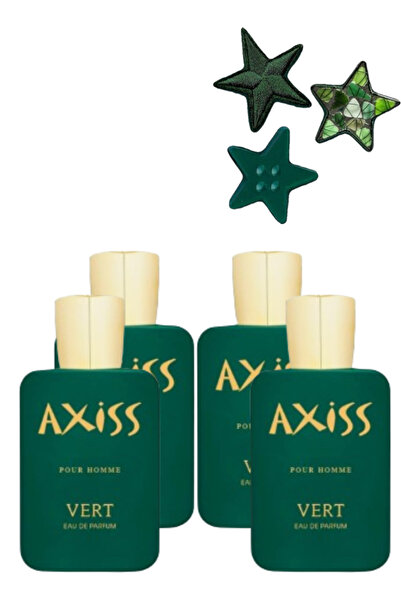 trı 4 Pieces Axiss Pour Homme Vert Perfume 100ML