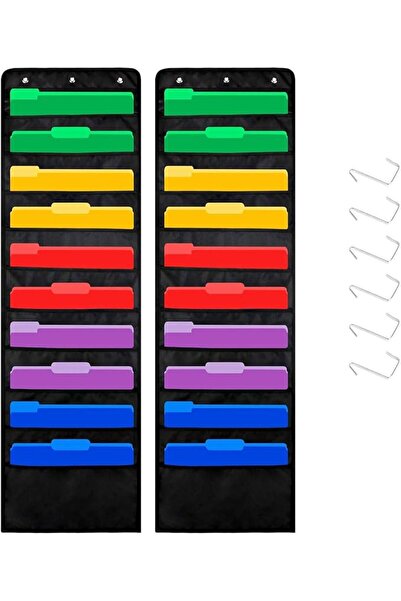 ABC life Hanging Wall File Organizer, 2 Packs, 10 Pocket Office, Home, Classr...