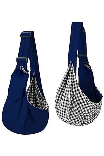 Alfa.life Reversible Pet Sling Carrier Tote Handbag Blue 75x50x20cm