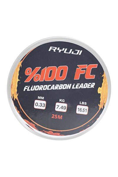 RYUJI %100 FC 25m Fluoro Carbon Leader Misina