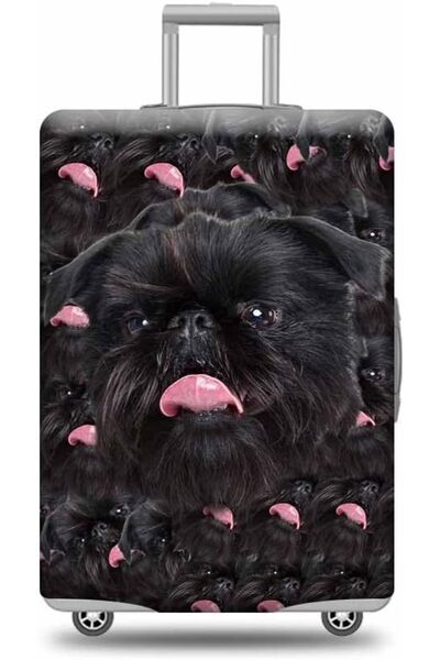 GENERAL Bernese Mountain Suitcase Cover Funny Dog Head Face Travel Luggage Co...