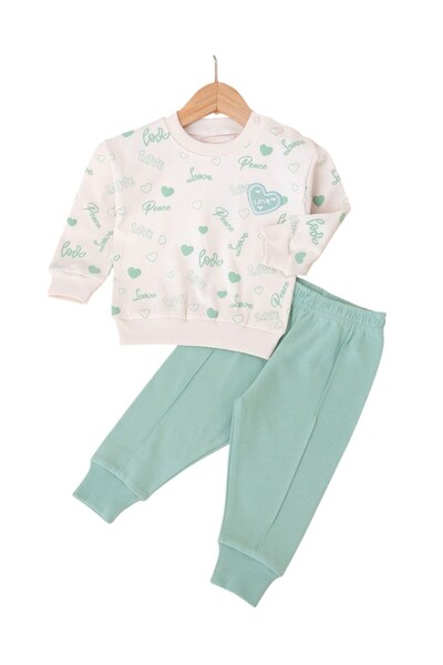 voyyo kids baby Baby Girl Seasonal Heart Printed 6-9-12-18-24 Months 2 Thread...