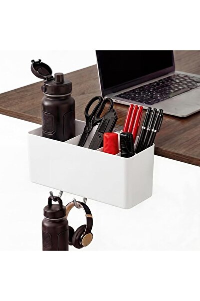 GENERAL Desk Side Storage, Side Desk Organizer, No Drill Hanging Desk Organiz...