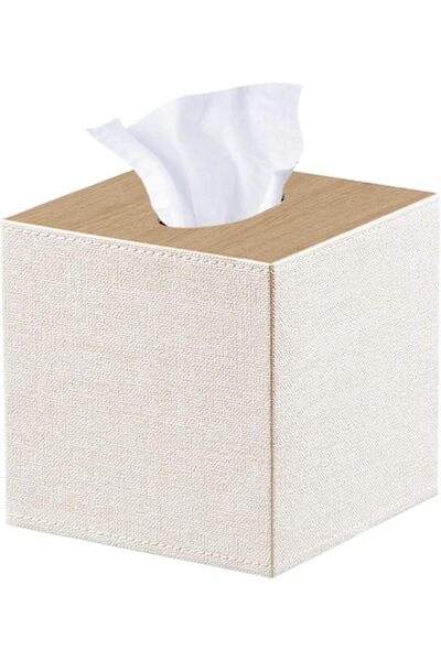 GENERAL Tzowq Square Tissue Box Cover, Upgraded 99% Large Size Compatible, Cu...