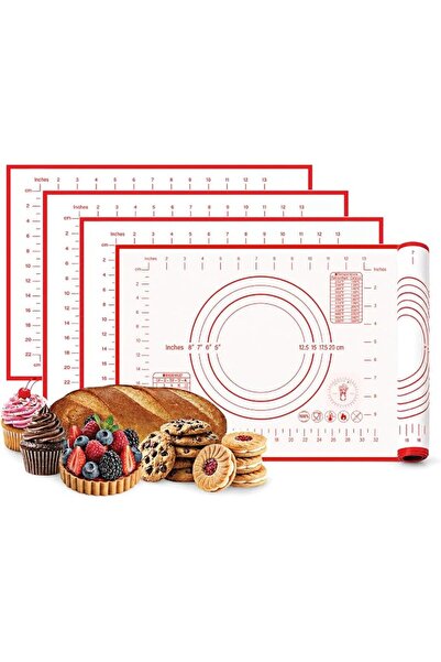 GENERAL Silicone Baking Mats - Non-Stick Pastry Mat, Half Sheet Size, Pack of 4